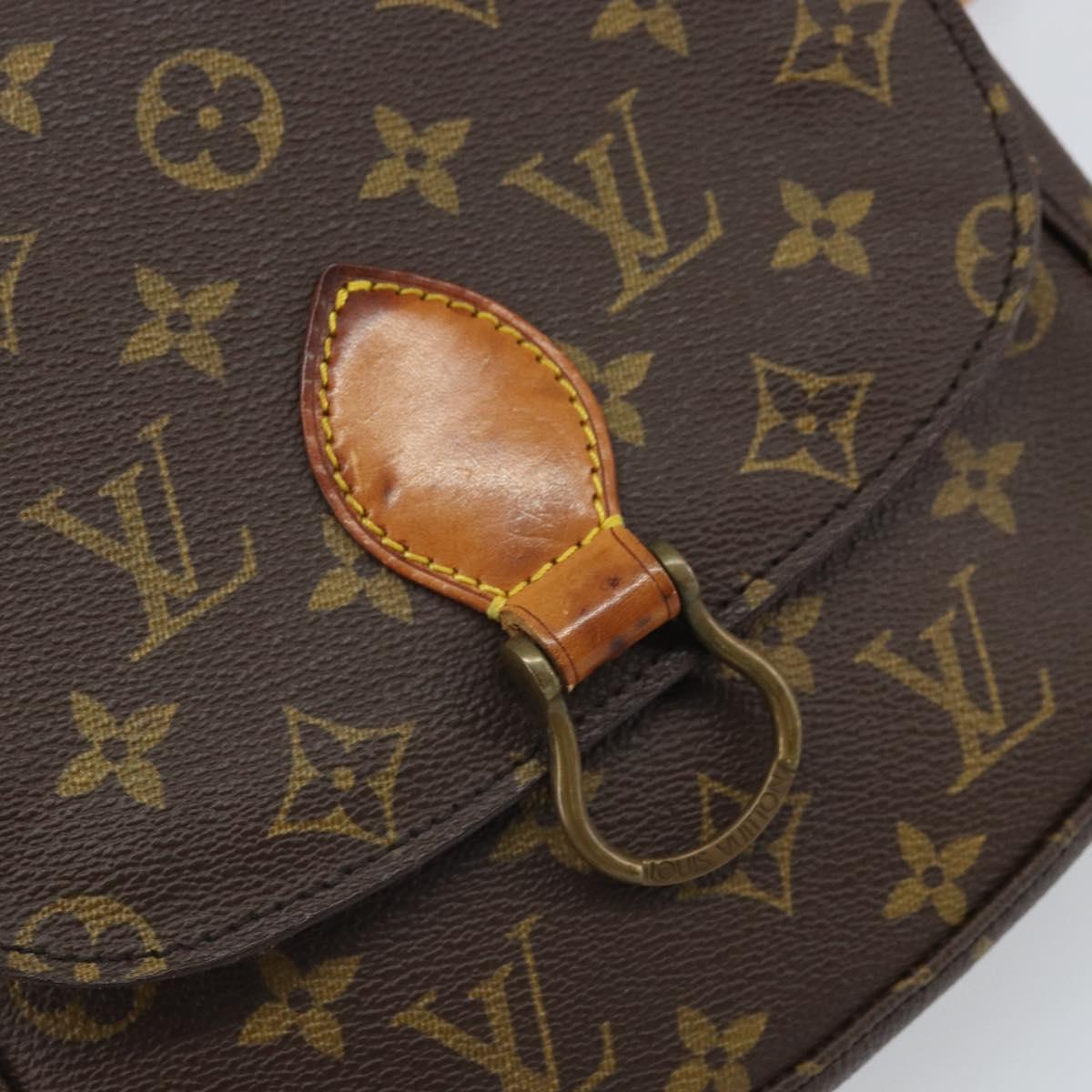 LOUIS VUITTON Monogram Saint Cloud MM Shoulder Bag M51243 LV Auth BA10013