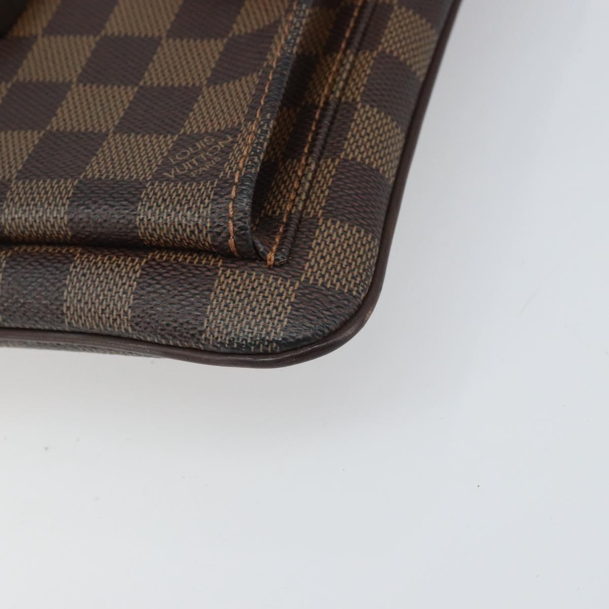 LOUIS VUITTON Damier Ebene Pochette Merwiel Shoulder Bag N51127 LV Auth BA10021