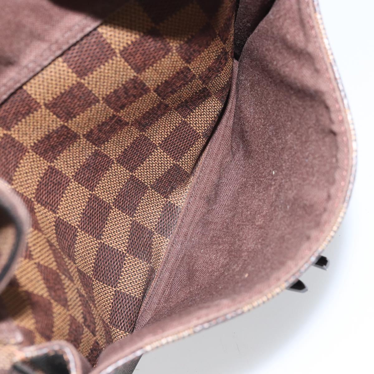 LOUIS VUITTON Damier Ebene Pochette Merwiel Shoulder Bag N51127 LV Auth BA10021