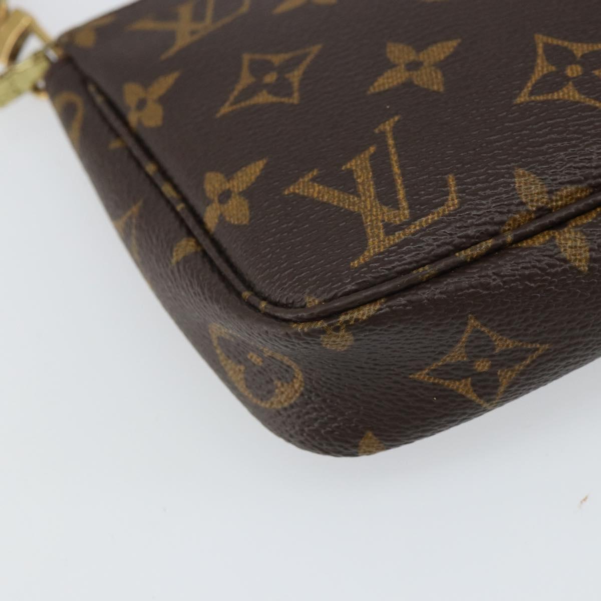 LOUIS VUITTON Monogram Pochette Accessoires Pouch M51980 LV Auth BA10022