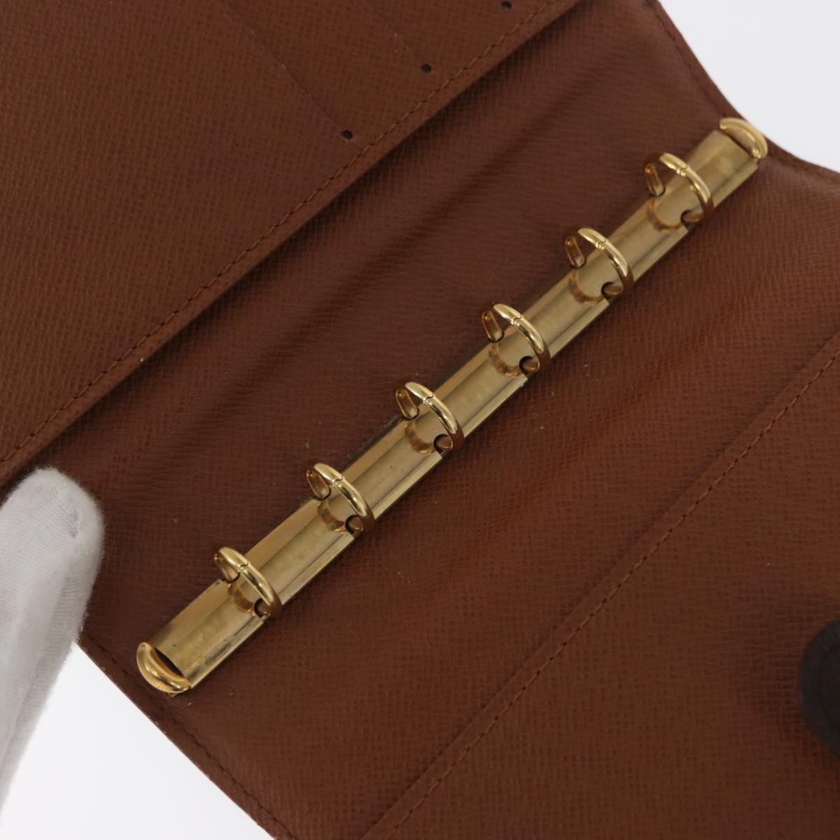 LOUIS VUITTON Monogram Agenda PM Day Planner Cover R20005 LV Auth BA10026