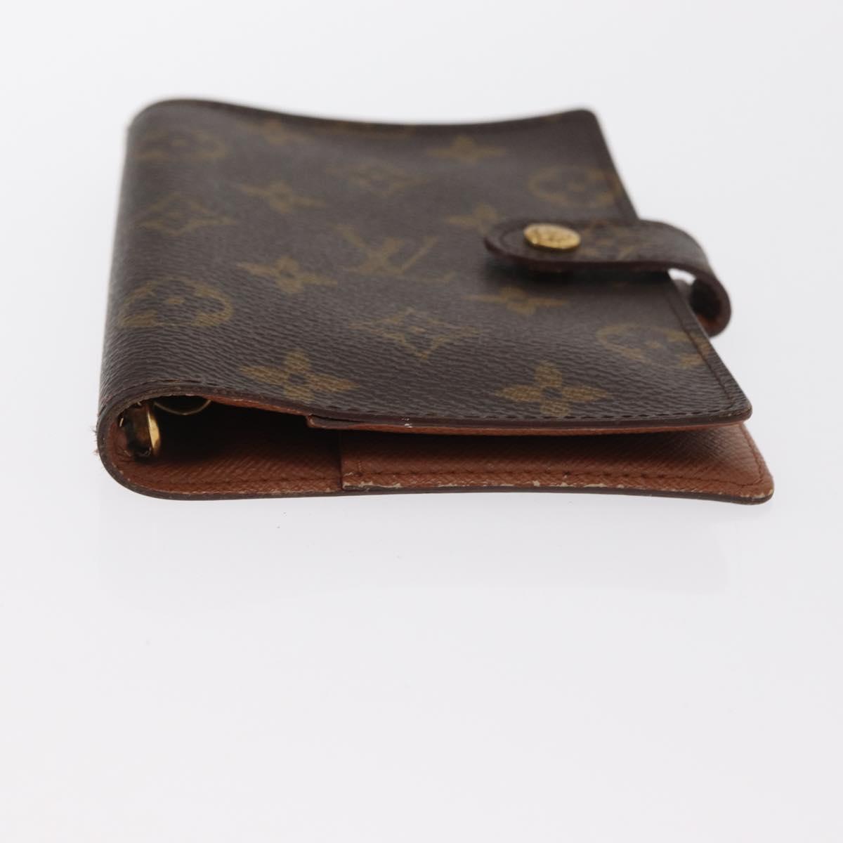 LOUIS VUITTON Monogram Agenda PM Day Planner Cover R20005 LV Auth BA10026
