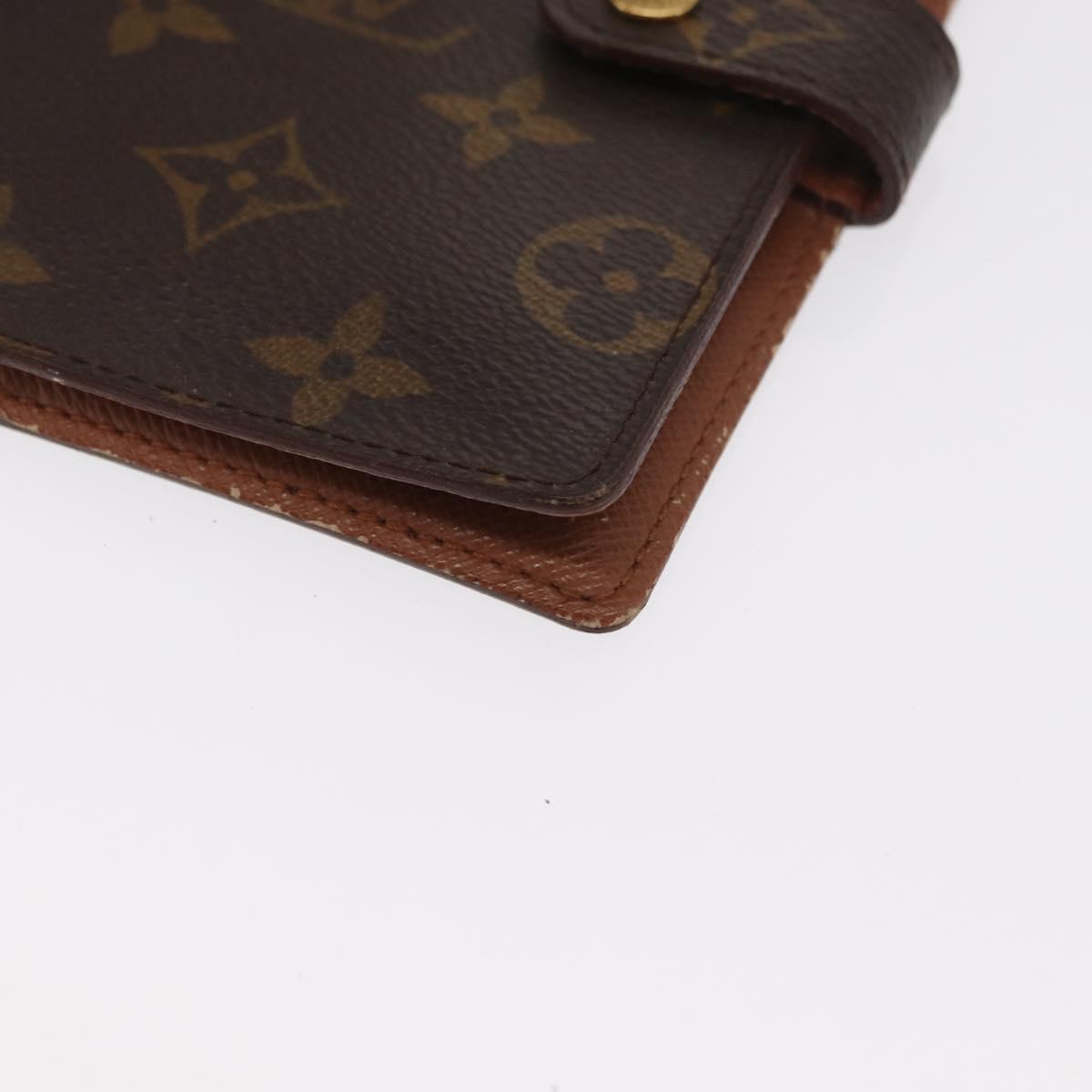 LOUIS VUITTON Monogram Agenda PM Day Planner Cover R20005 LV Auth BA10026