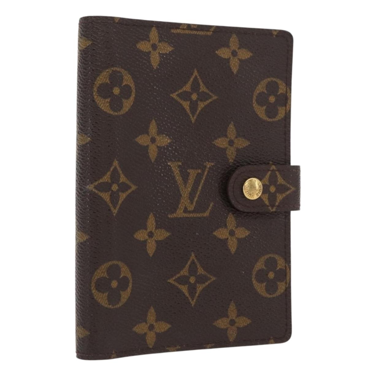 LOUIS VUITTON Monogram Agenda PM Day Planner Cover R20005 LV Auth BA10027