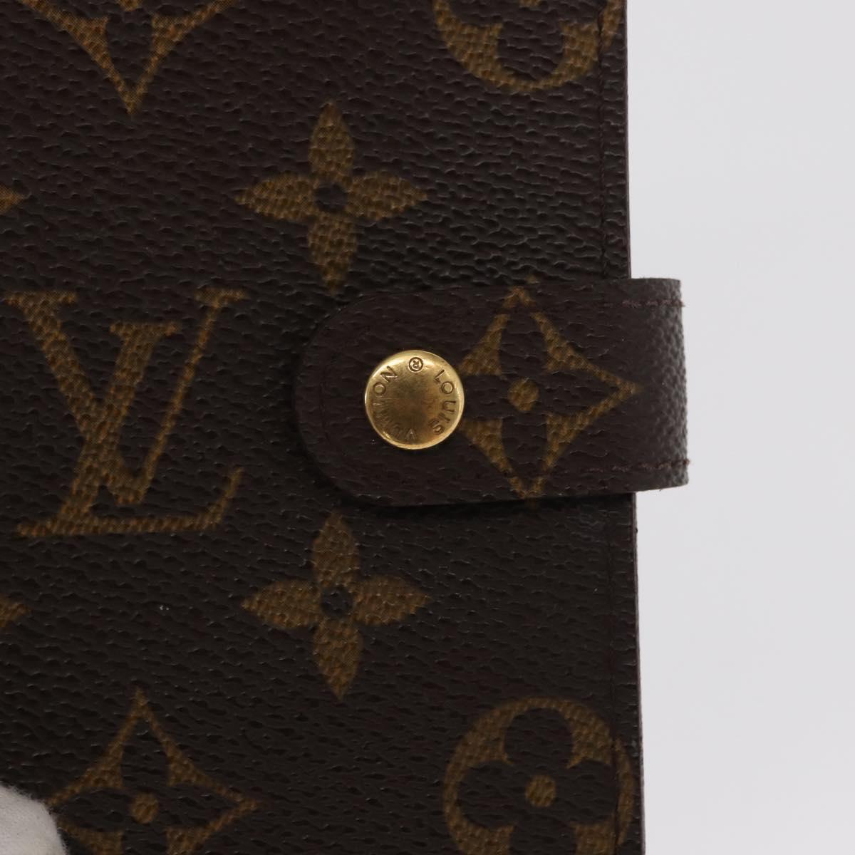 LOUIS VUITTON Monogram Agenda PM Day Planner Cover R20005 LV Auth BA10027