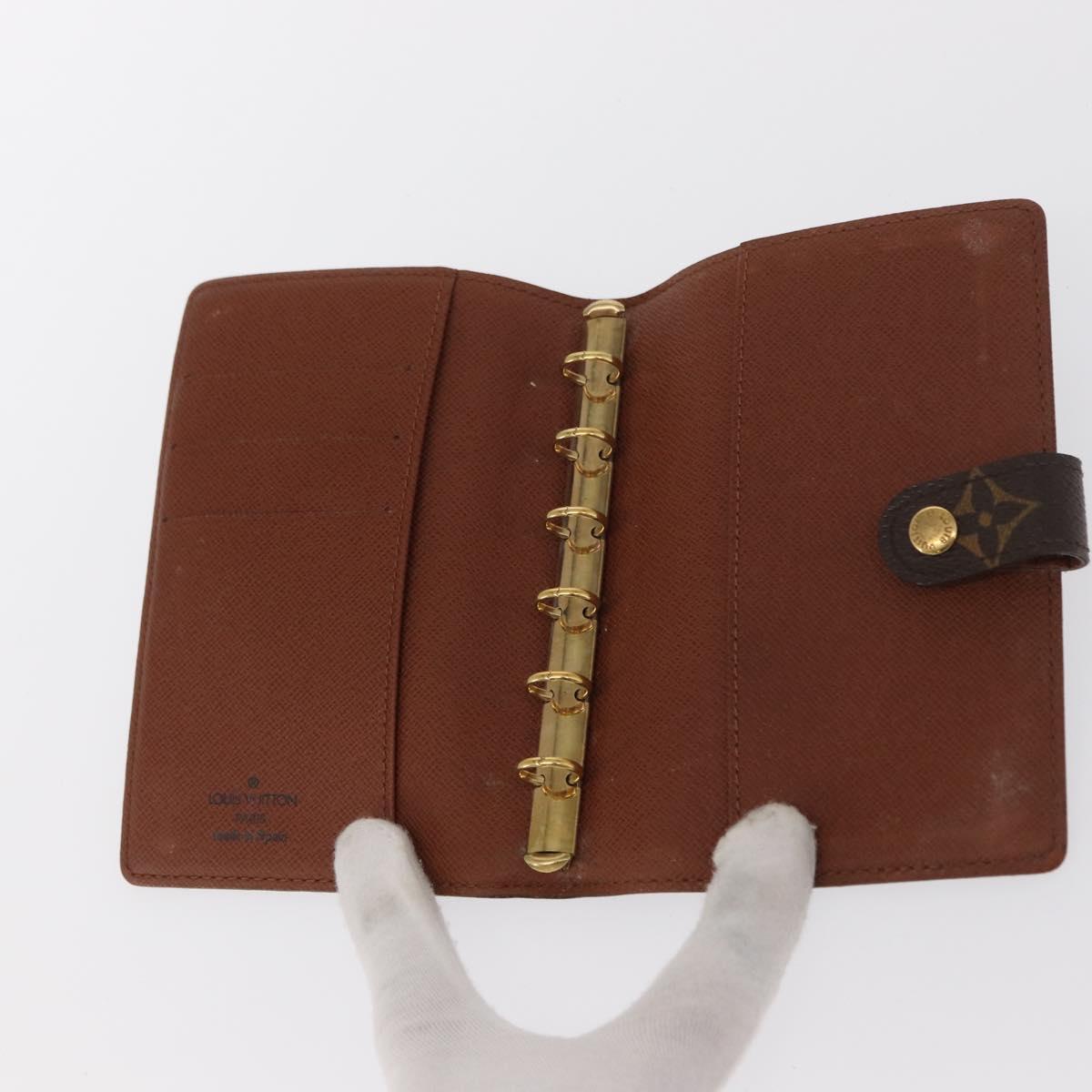 LOUIS VUITTON Monogram Agenda PM Day Planner Cover R20005 LV Auth BA10027