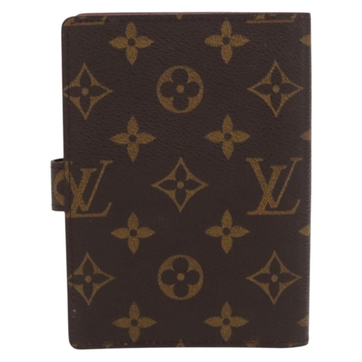 LOUIS VUITTON Monogram Agenda PM Day Planner Cover R20005 LV Auth BA10027