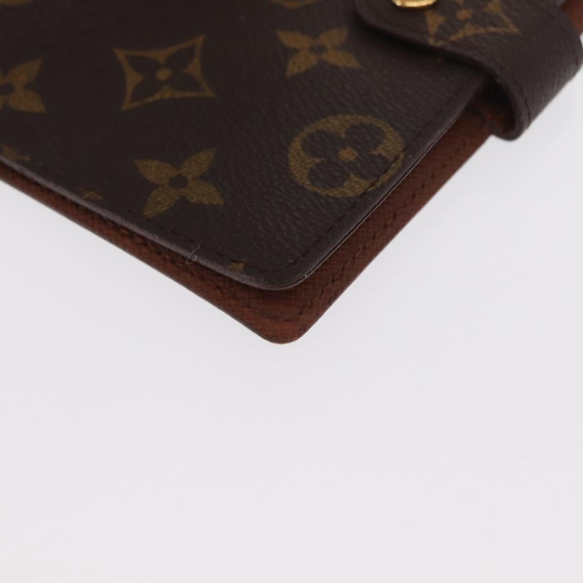 LOUIS VUITTON Monogram Agenda PM Day Planner Cover R20005 LV Auth BA10027