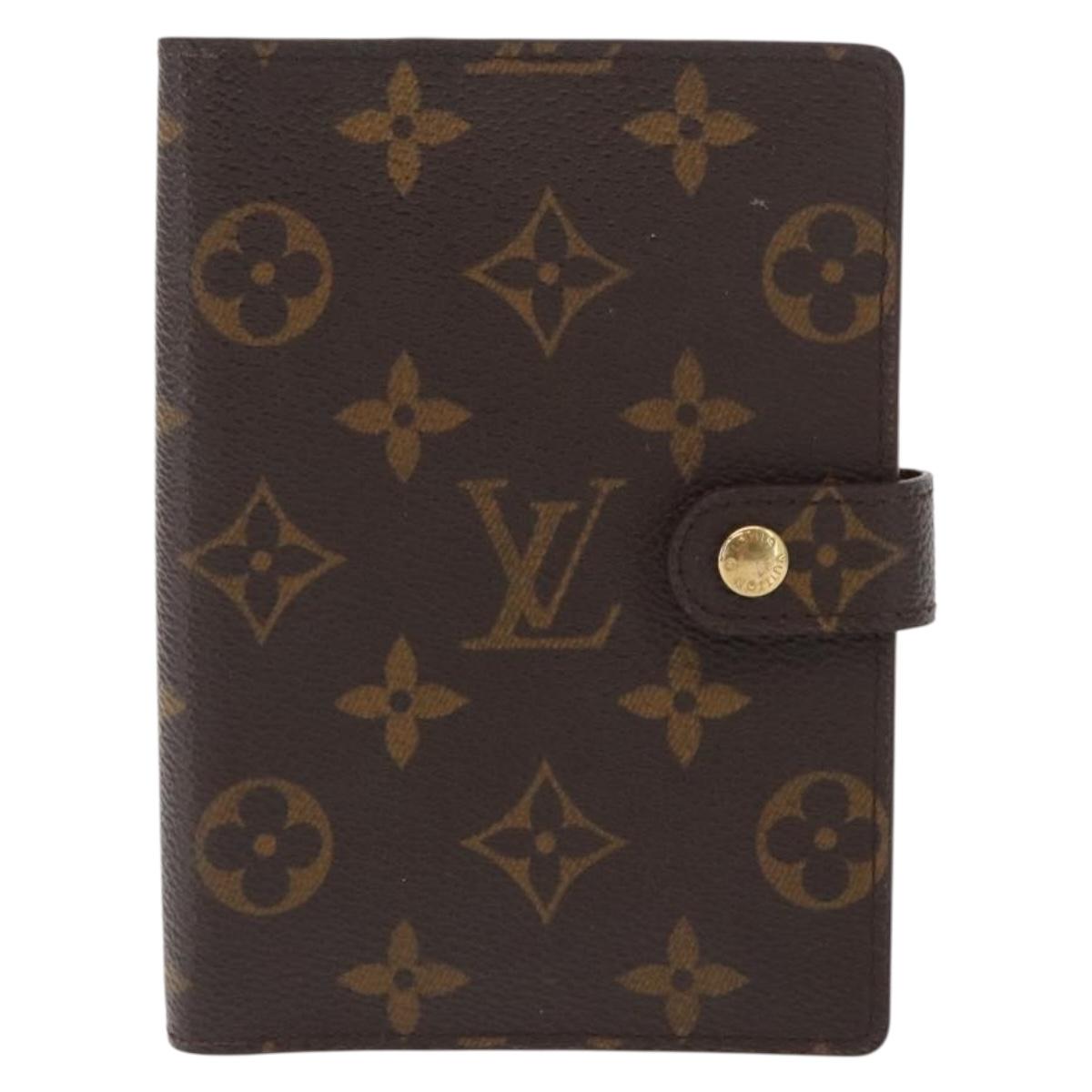 LOUIS VUITTON Monogram Agenda PM Day Planner Cover R20005 LV Auth BA10028