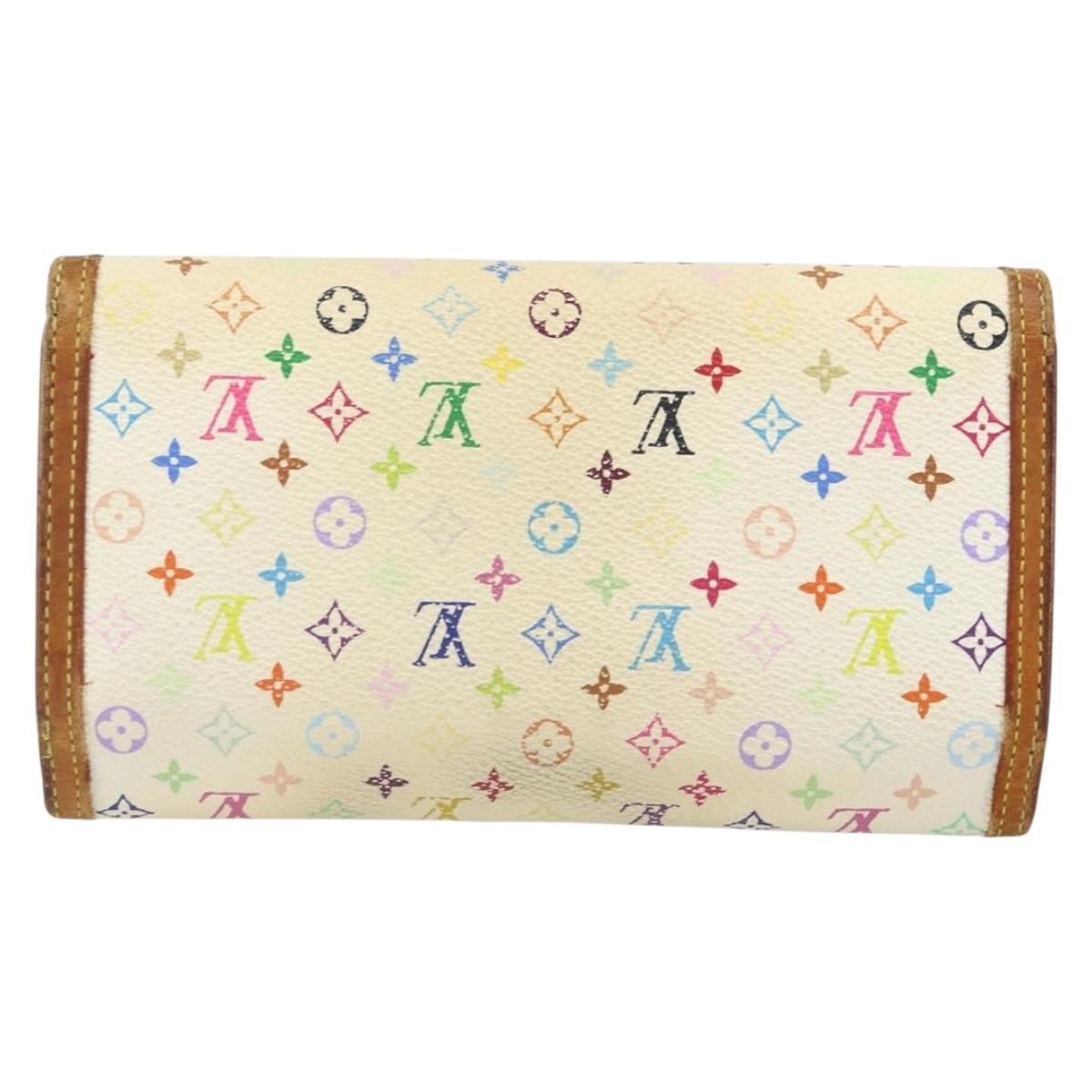 LOUIS VUITTON Multicolor Porte Tresor International Wallet M92659 Auth BA10030