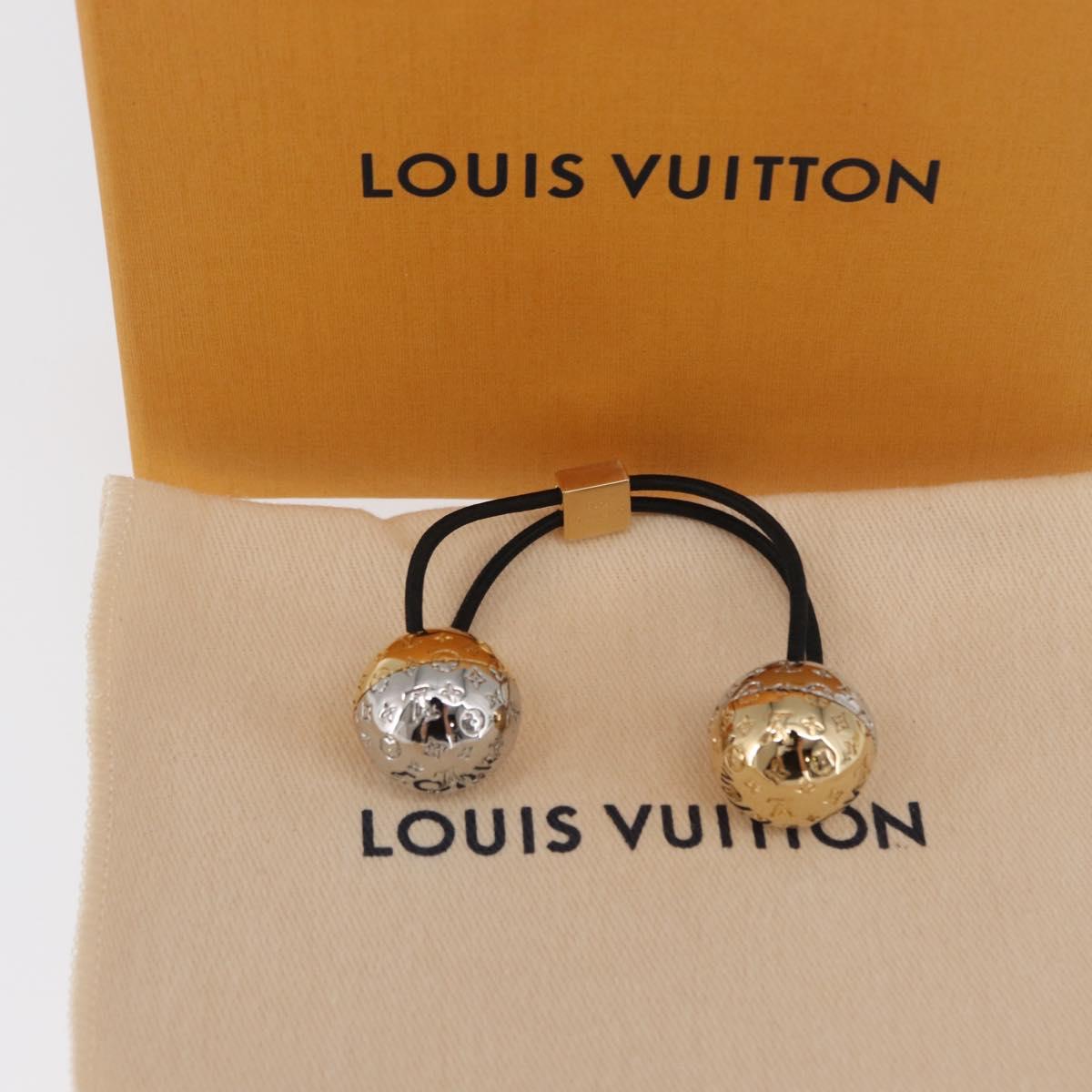 LOUIS VUITTON Hair Tie metal Silver M80266 LV Auth BA10036SM