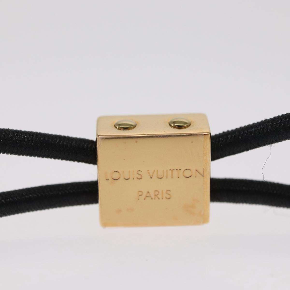 LOUIS VUITTON Hair Tie metal Silver M80266 LV Auth BA10036SM