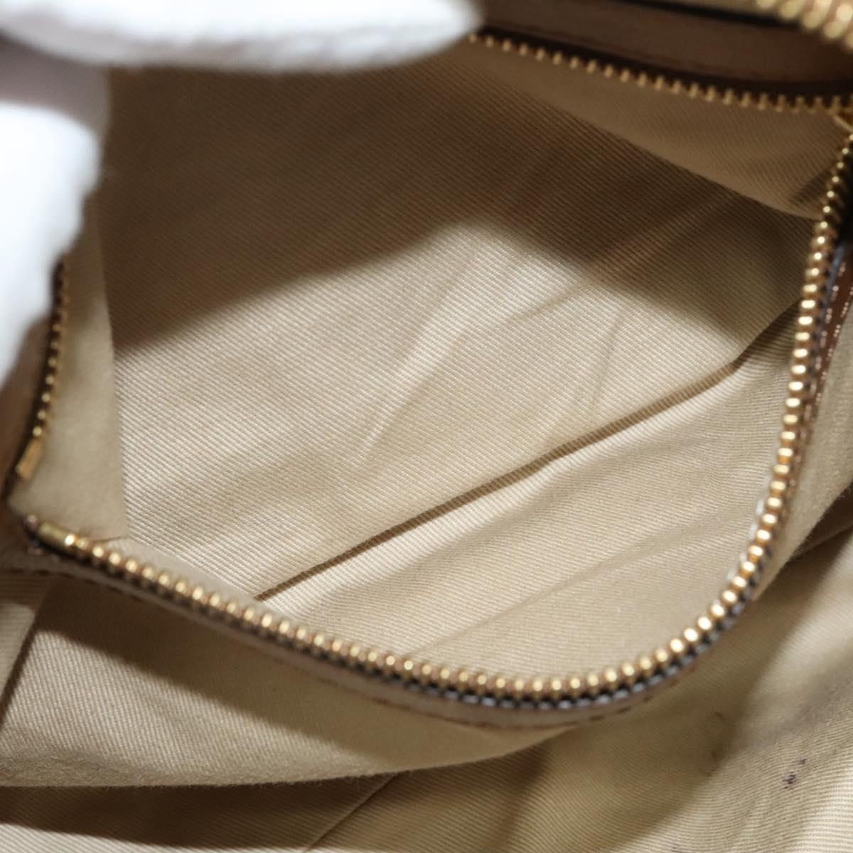 Chloe Hand Bag Leather 2way Brown Gold Auth BA1004