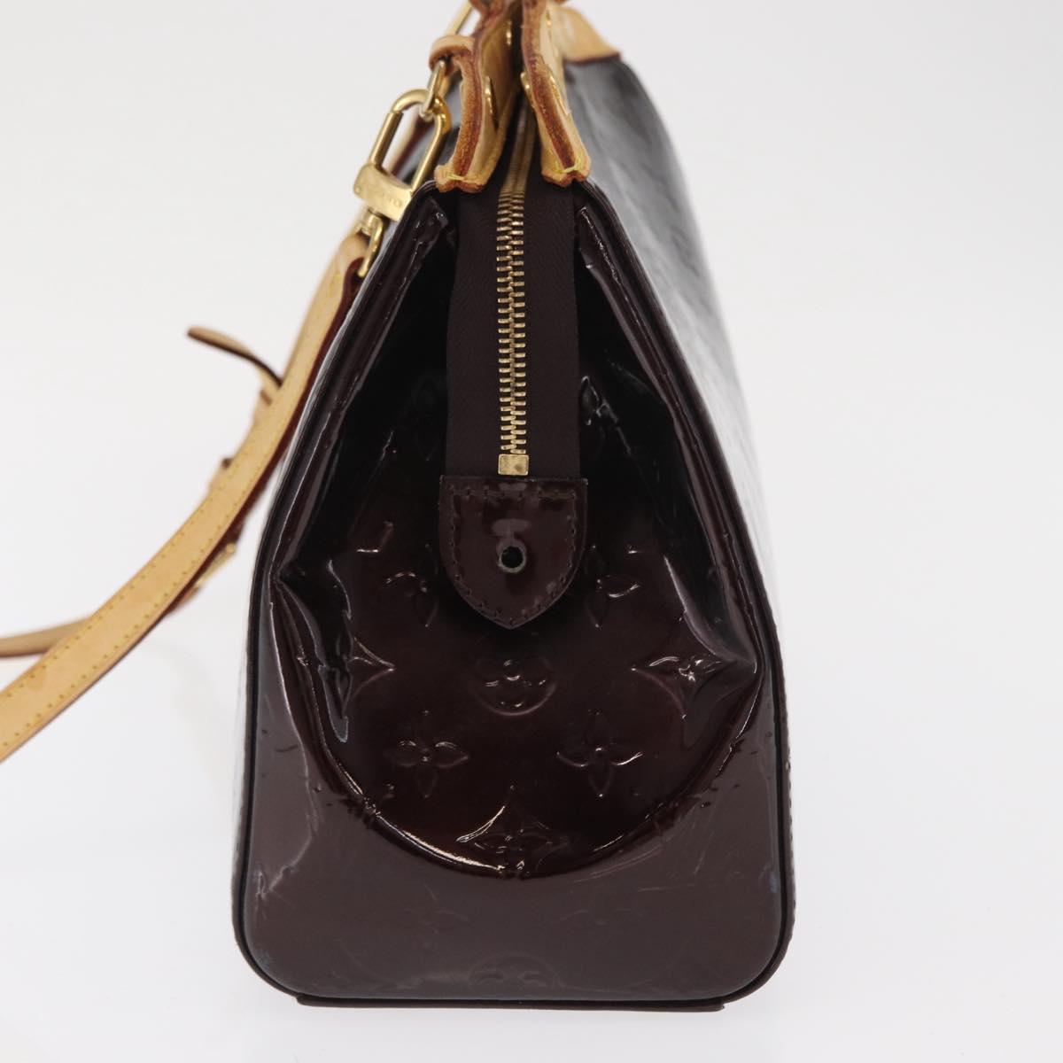 LOUIS VUITTON Monogram Vernis Blair MM Bag 2way Amarante M91619 LV Auth BA10041