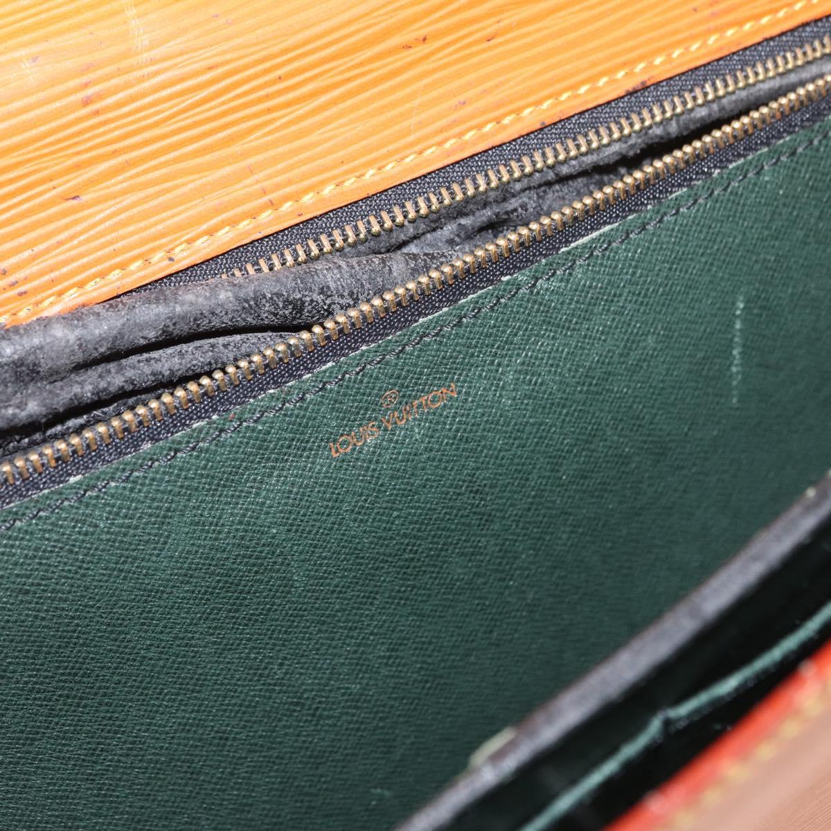 LOUIS VUITTON Epi Serviette Conseiller Briefcase Brown M54423 LV Auth BA10044