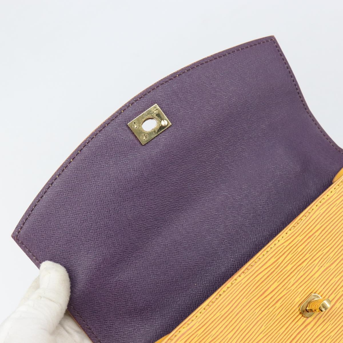LOUIS VUITTON Epi Malesherbes Bag Tassili Yellow Jonne M52379 LV Auth BA10048