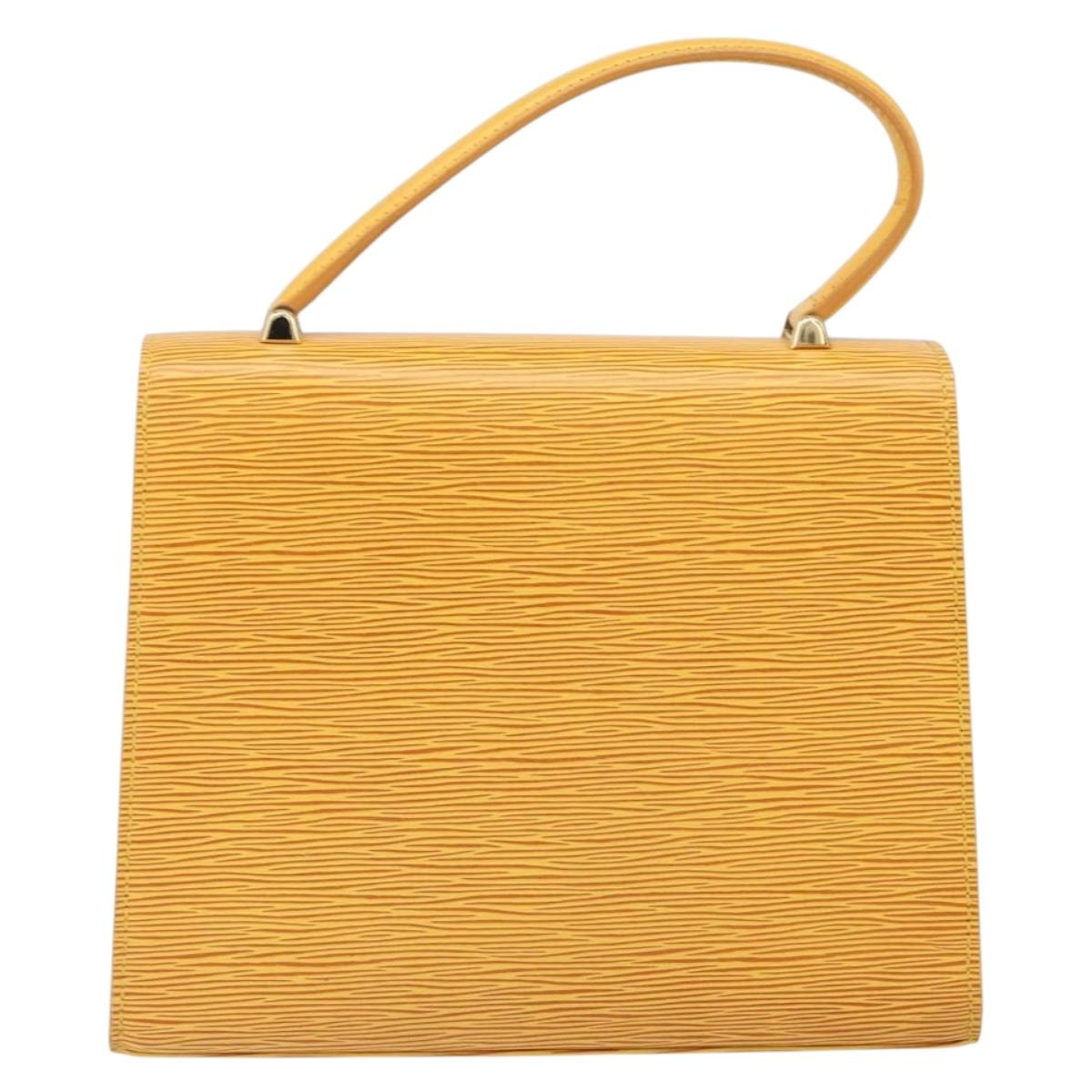 LOUIS VUITTON Epi Malesherbes Bag Tassili Yellow Jonne M52379 LV Auth BA10048