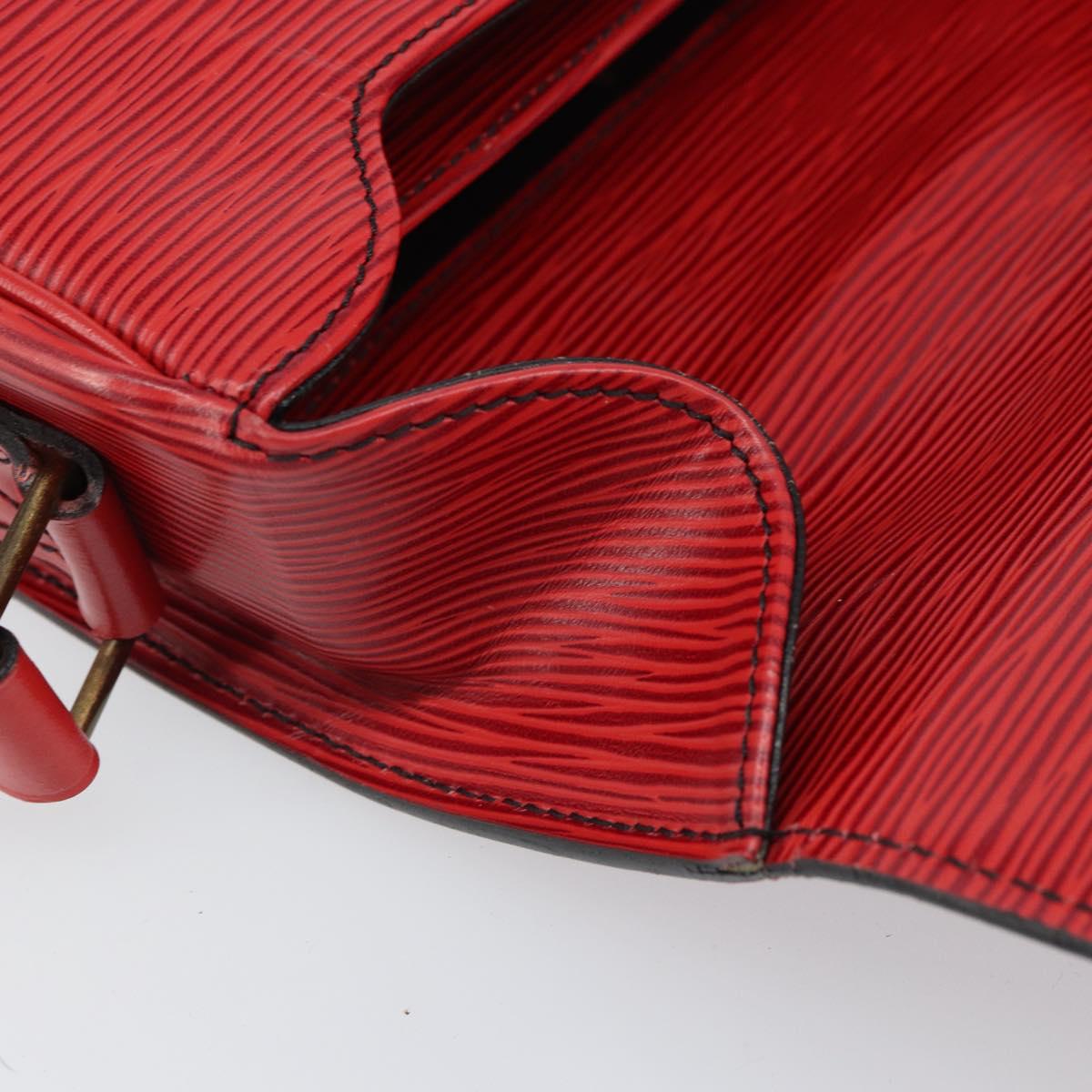 LOUIS VUITTON Epi Cartesier MM Shoulder Bag Red M52247 LV Auth BA10051