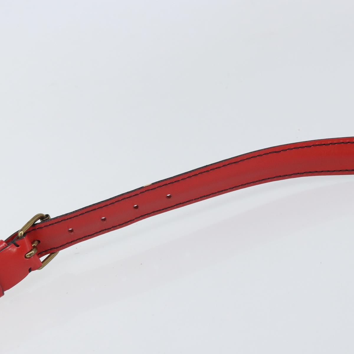 LOUIS VUITTON Epi Cartesier MM Shoulder Bag Red M52247 LV Auth BA10051