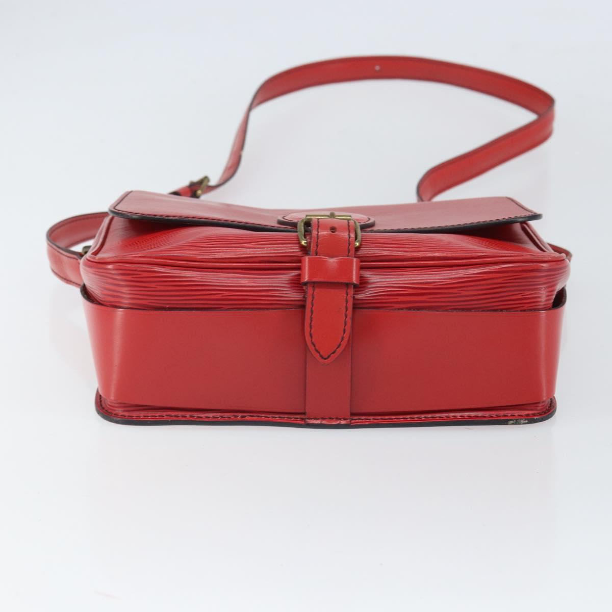 LOUIS VUITTON Epi Cartesier MM Shoulder Bag Red M52247 LV Auth BA10051
