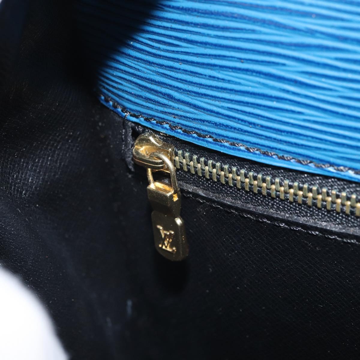 LOUIS VUITTON Epi Saint Cloud GM Shoulder Bag Toledo Blue M52195 LV Auth BA10053