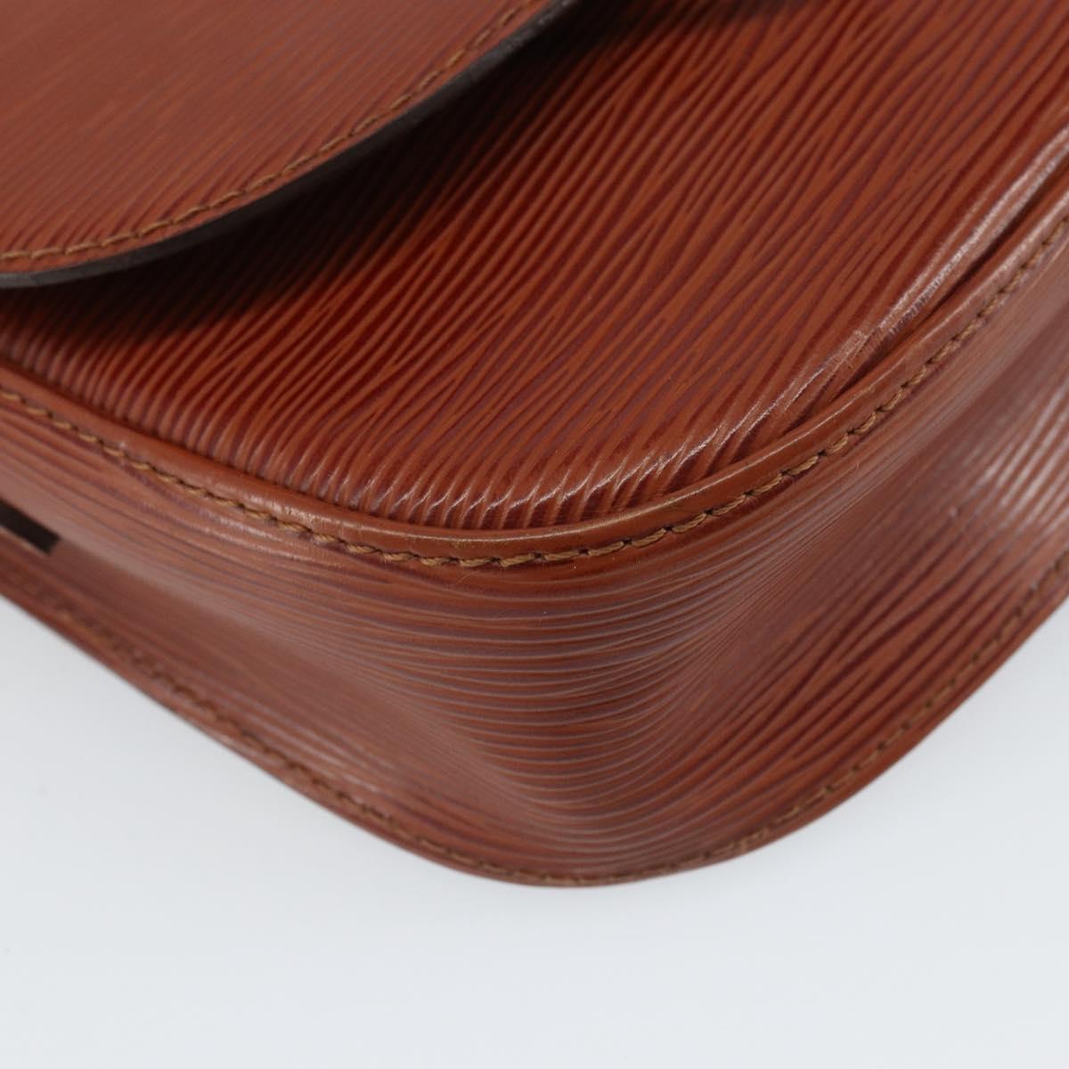 LOUIS VUITTON Epi Saint Cloud PM Shoulder Bag Brown M52213 LV Auth BA10054
