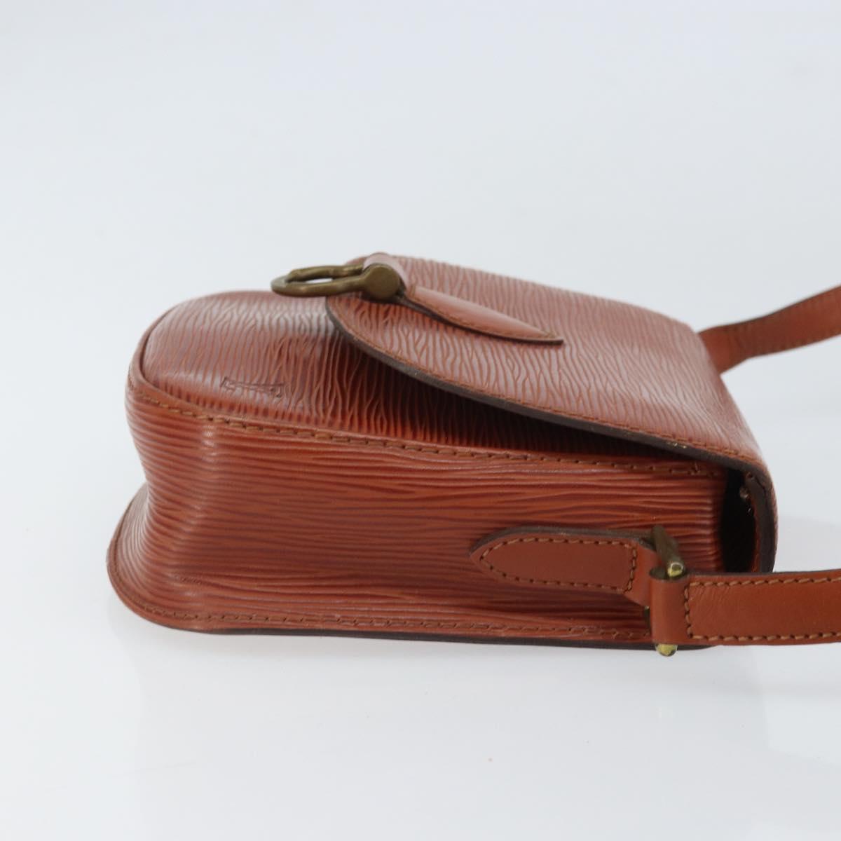 LOUIS VUITTON Epi Saint Cloud PM Shoulder Bag Brown M52213 LV Auth BA10054