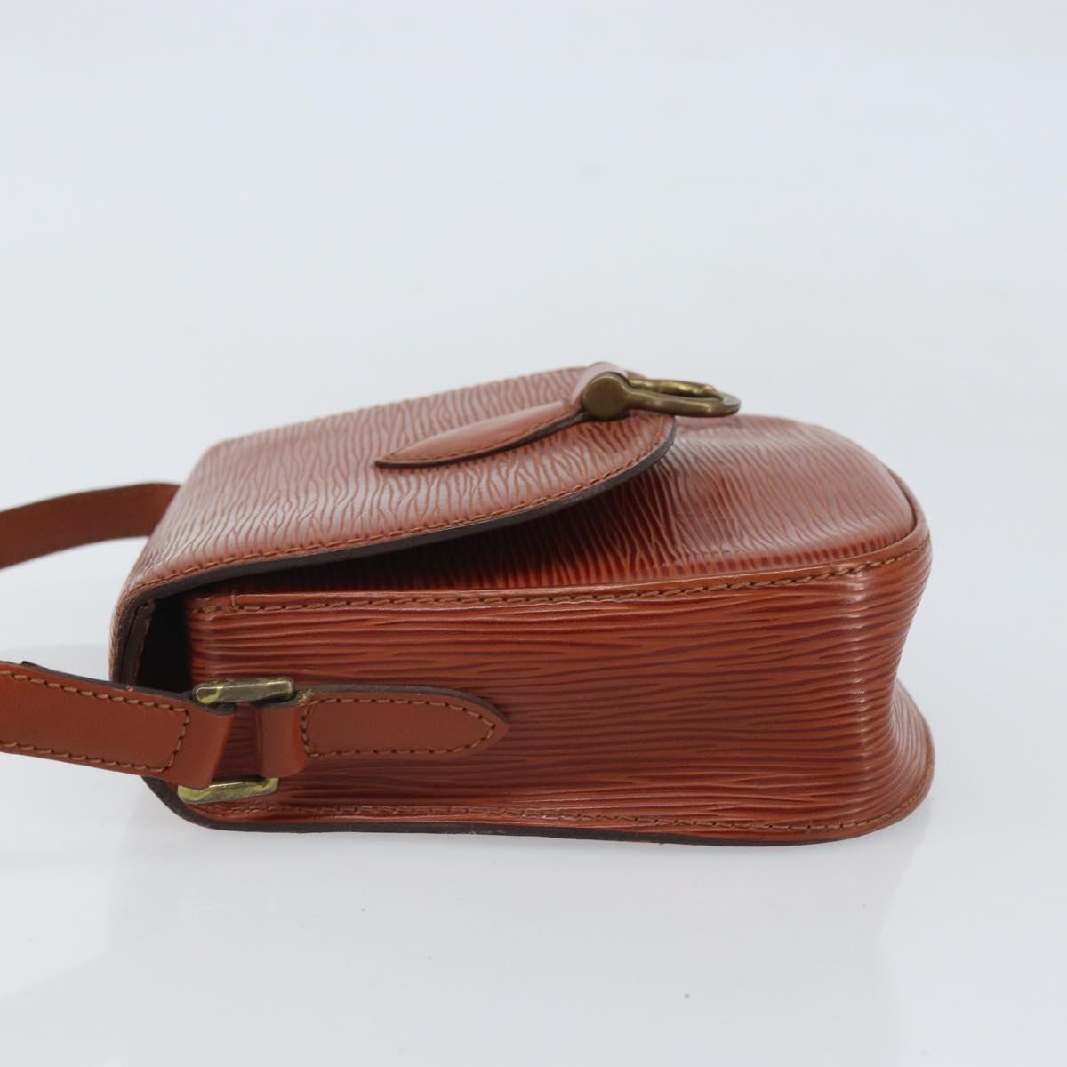 LOUIS VUITTON Epi Saint Cloud PM Shoulder Bag Brown M52213 LV Auth BA10054