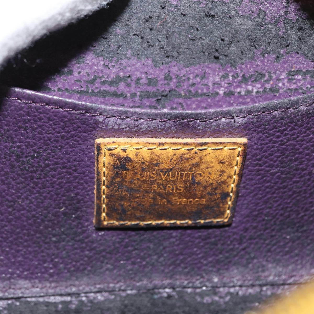 LOUIS VUITTON Epi Dauphine PM Pouch Yellow M48449 LV Auth BA10059
