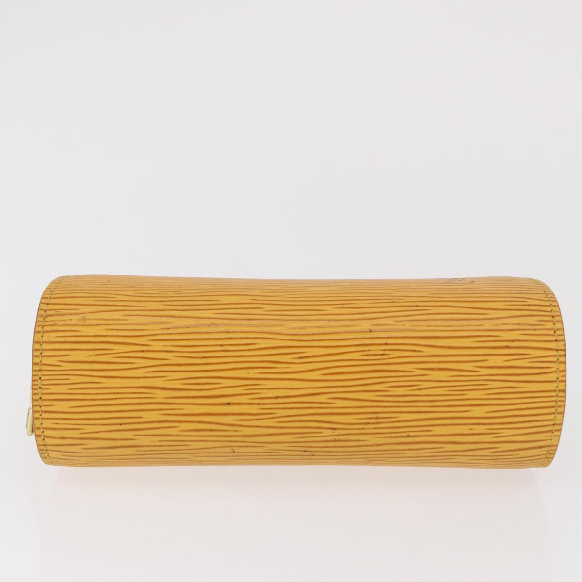 LOUIS VUITTON Epi Dauphine PM Pouch Yellow M48449 LV Auth BA10059