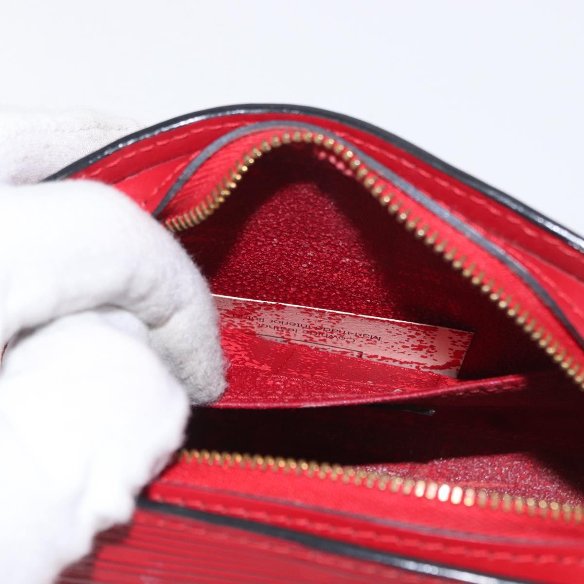 LOUIS VUITTON Epi Dauphine PM Pouch Castilian Red M48447 LV Auth BA10060