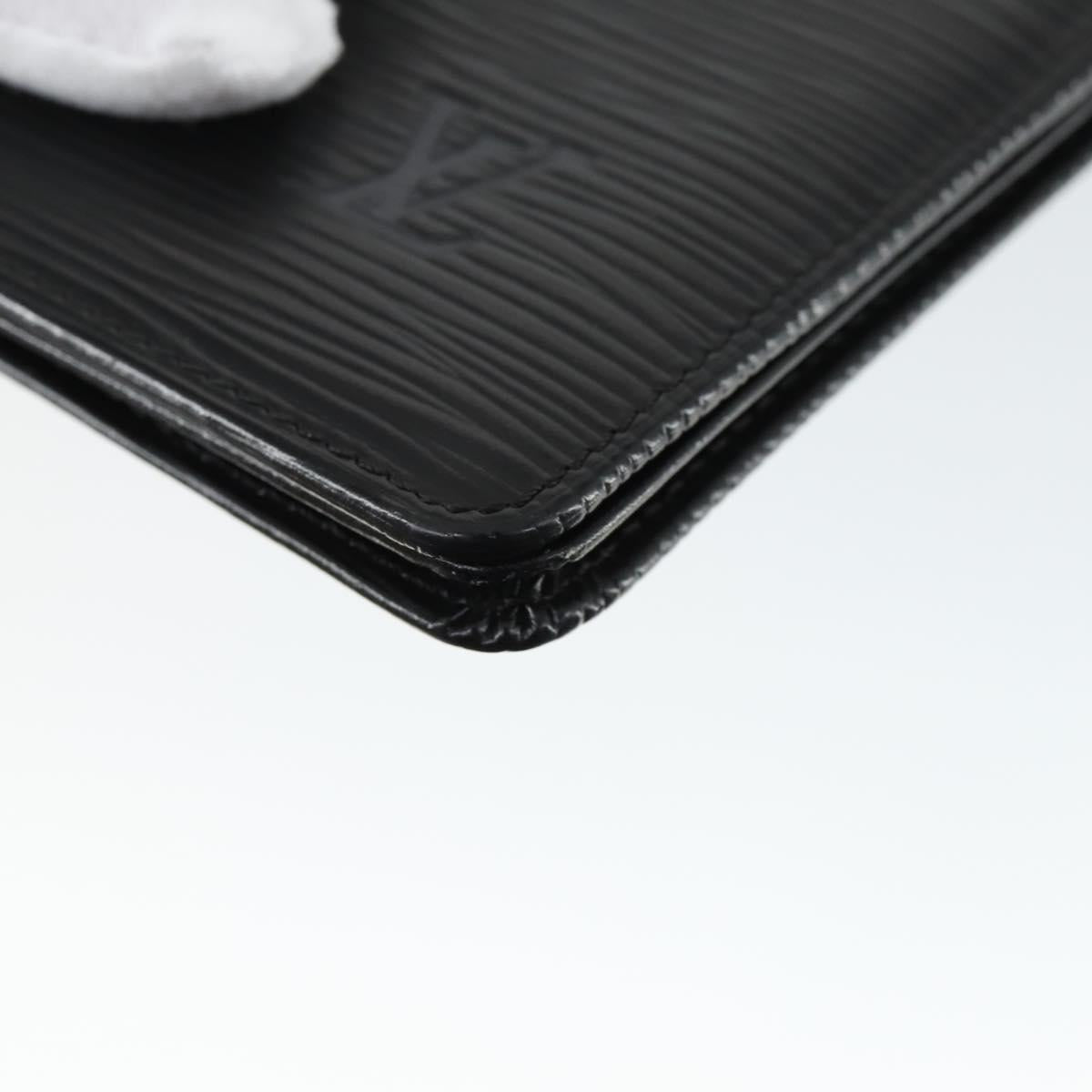 LOUIS VUITTON Monogram Epi Wallet 3 Set Black LV Auth BA10061