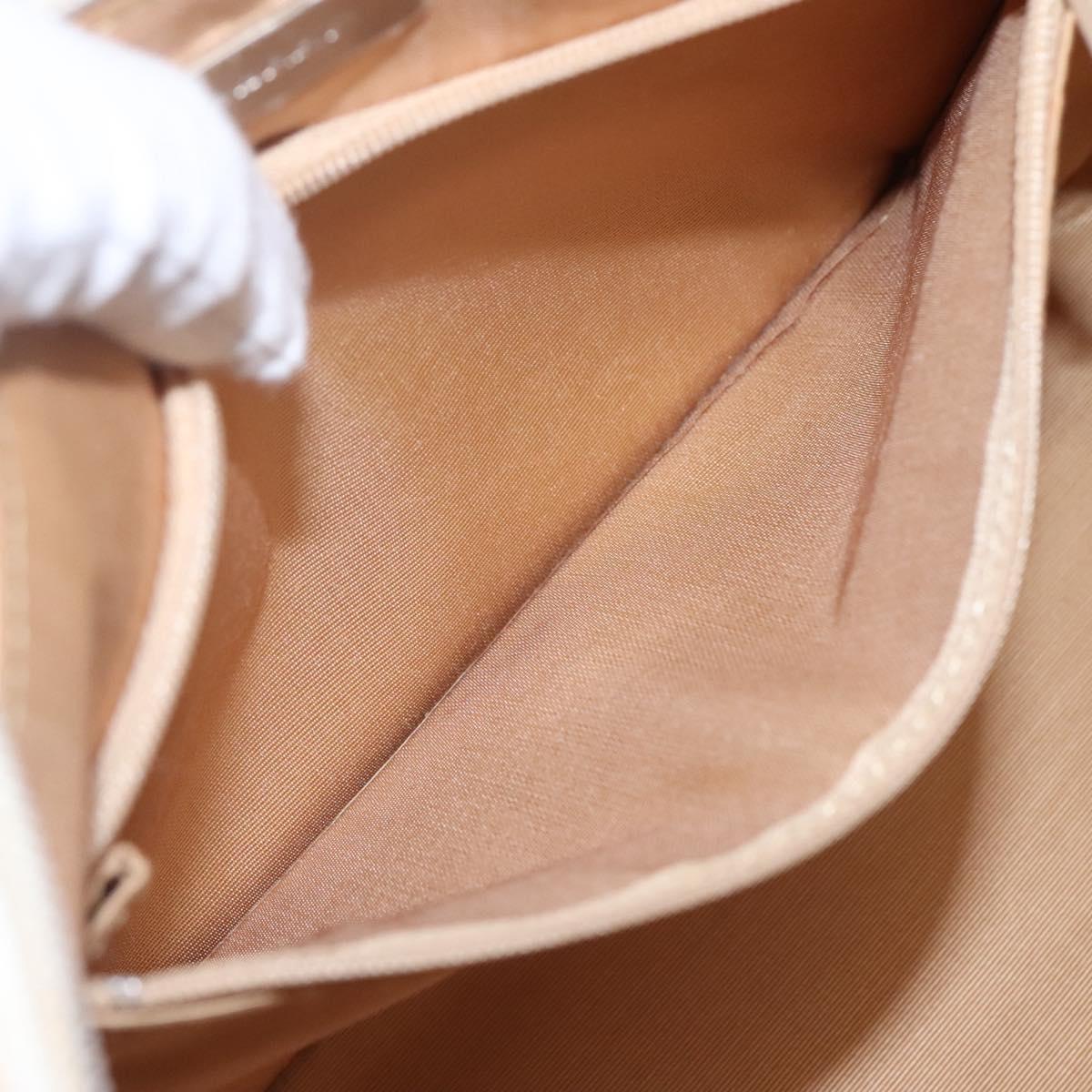 BURBERRY Nova Check Hand Bag Canvas Beige Auth BA1007