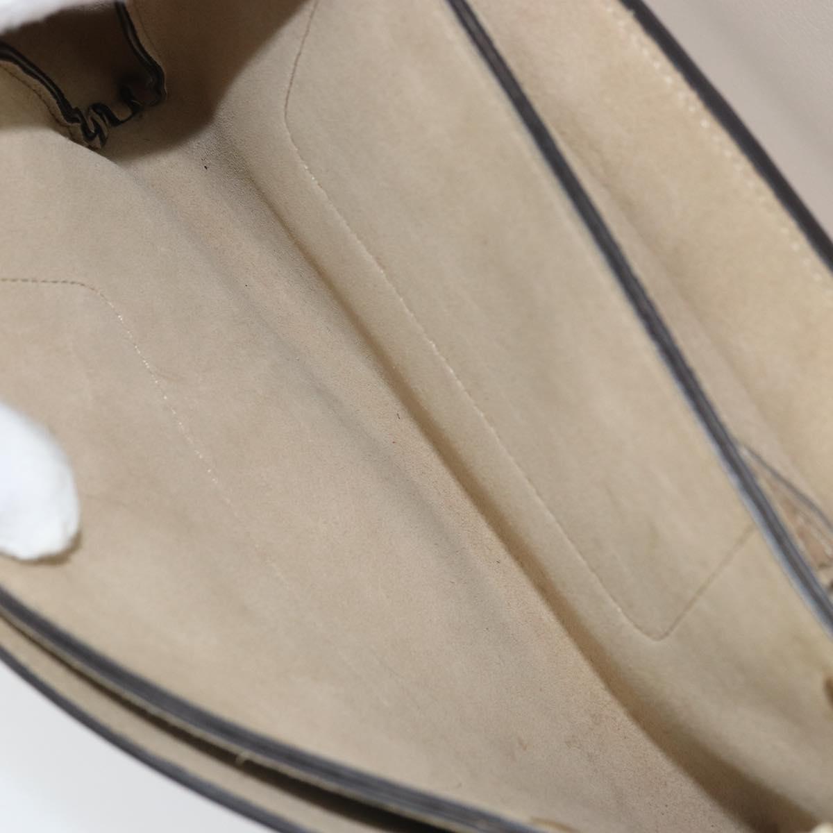 Chloe Fay Shoulder Bag Leather Suede Beige Gold Auth BA10083V