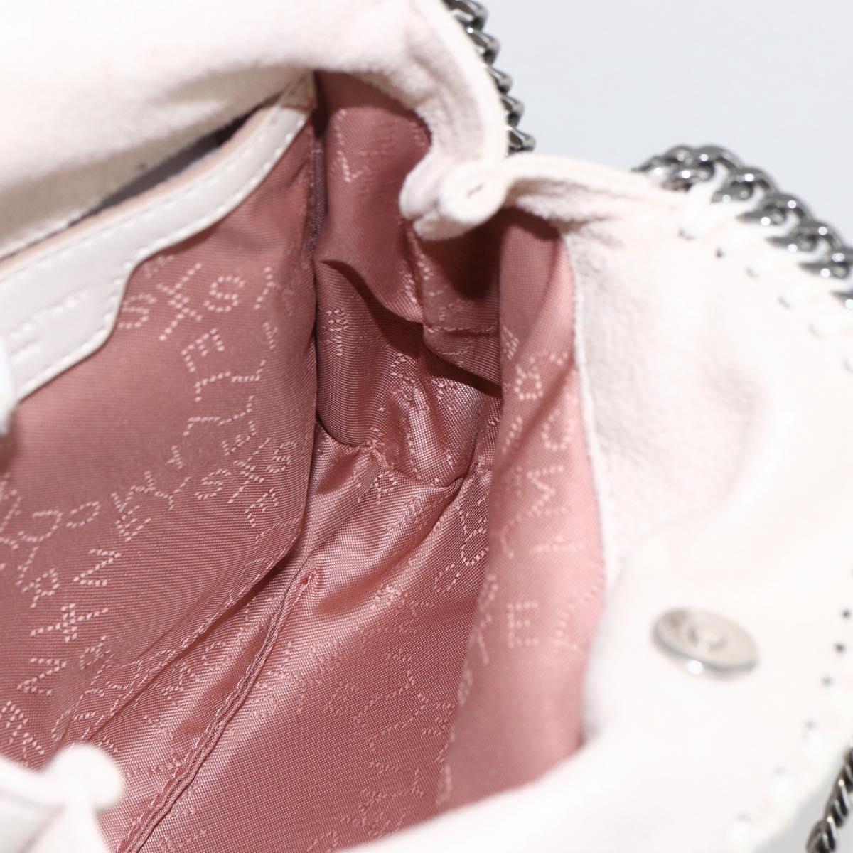 Stella MacCartney Chain Falabella Bag polyester 2way White 495151 Auth BA10096