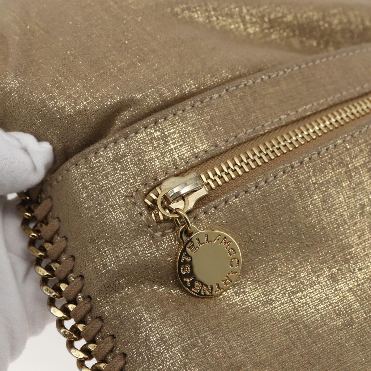 Stella MacCartney Clutch Bag polyester Gold 495151 Auth BA10100