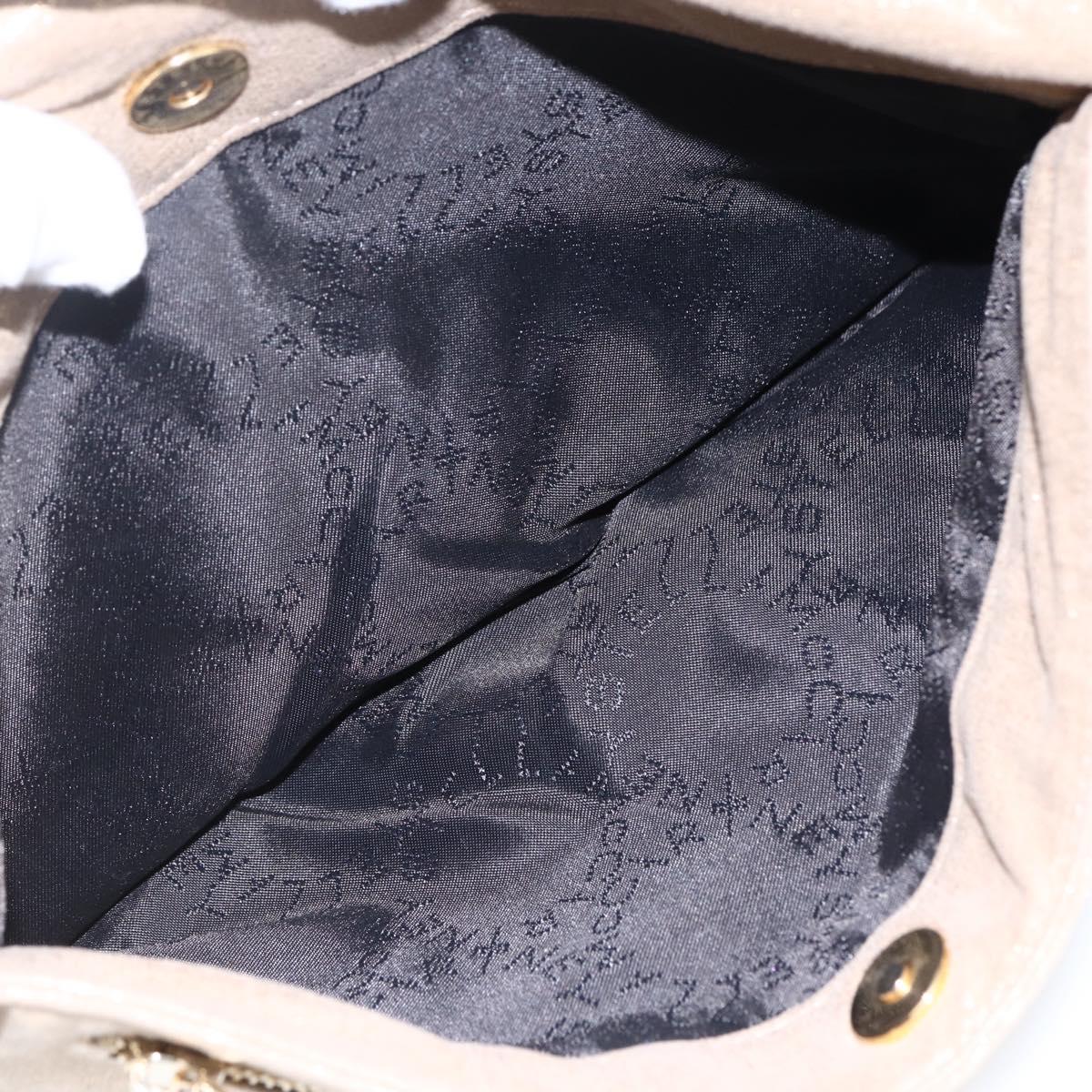 Stella MacCartney Clutch Bag polyester Gold 495151 Auth BA10100