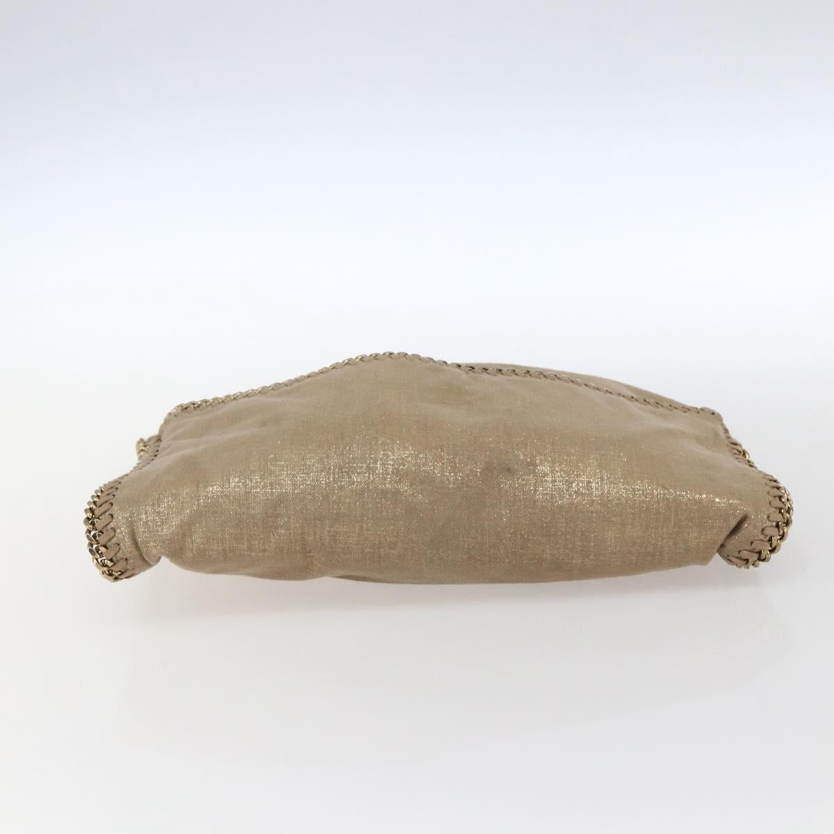 Stella MacCartney Clutch Bag polyester Gold 495151 Auth BA10100