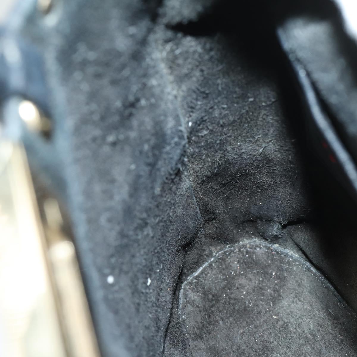 VALENTINO Hand Bag Leather 2way Black Gold Auth BA10121