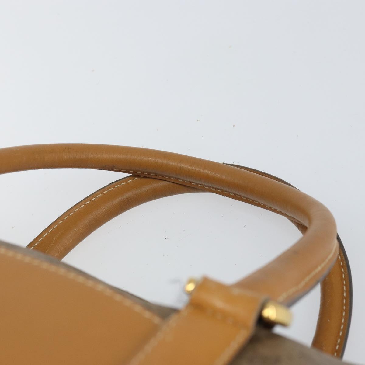 GUCCI Micro GG Supreme Hand Bag PVC Beige Gold 000 084 0158 Auth BA10129