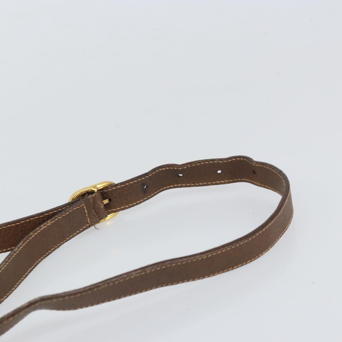 GUCCI GG Supreme Web Sherry Line Bag PVC Beige Gold 89 02 077 Auth BA10130