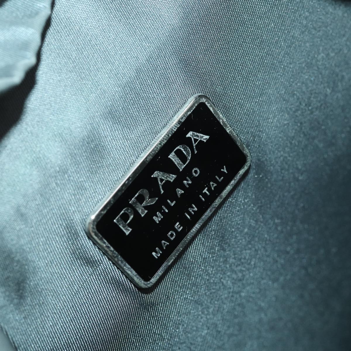 PRADA Backpack Nylon Gray Silver Auth BA10134