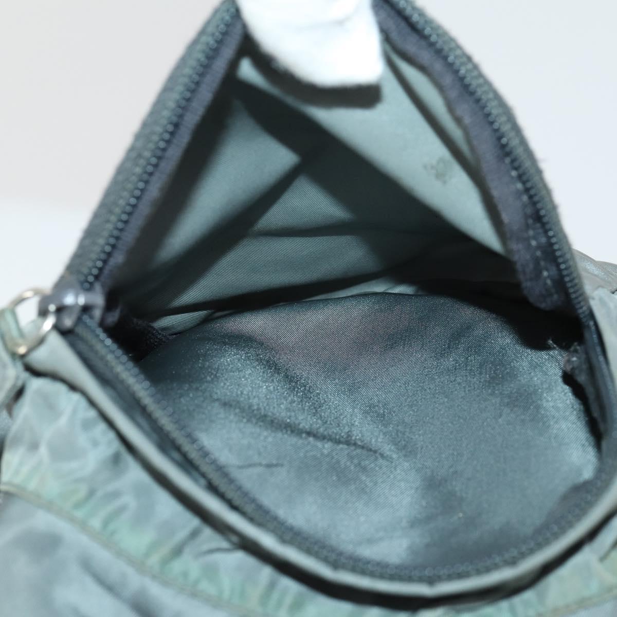 PRADA Backpack Nylon Gray Silver Auth BA10134