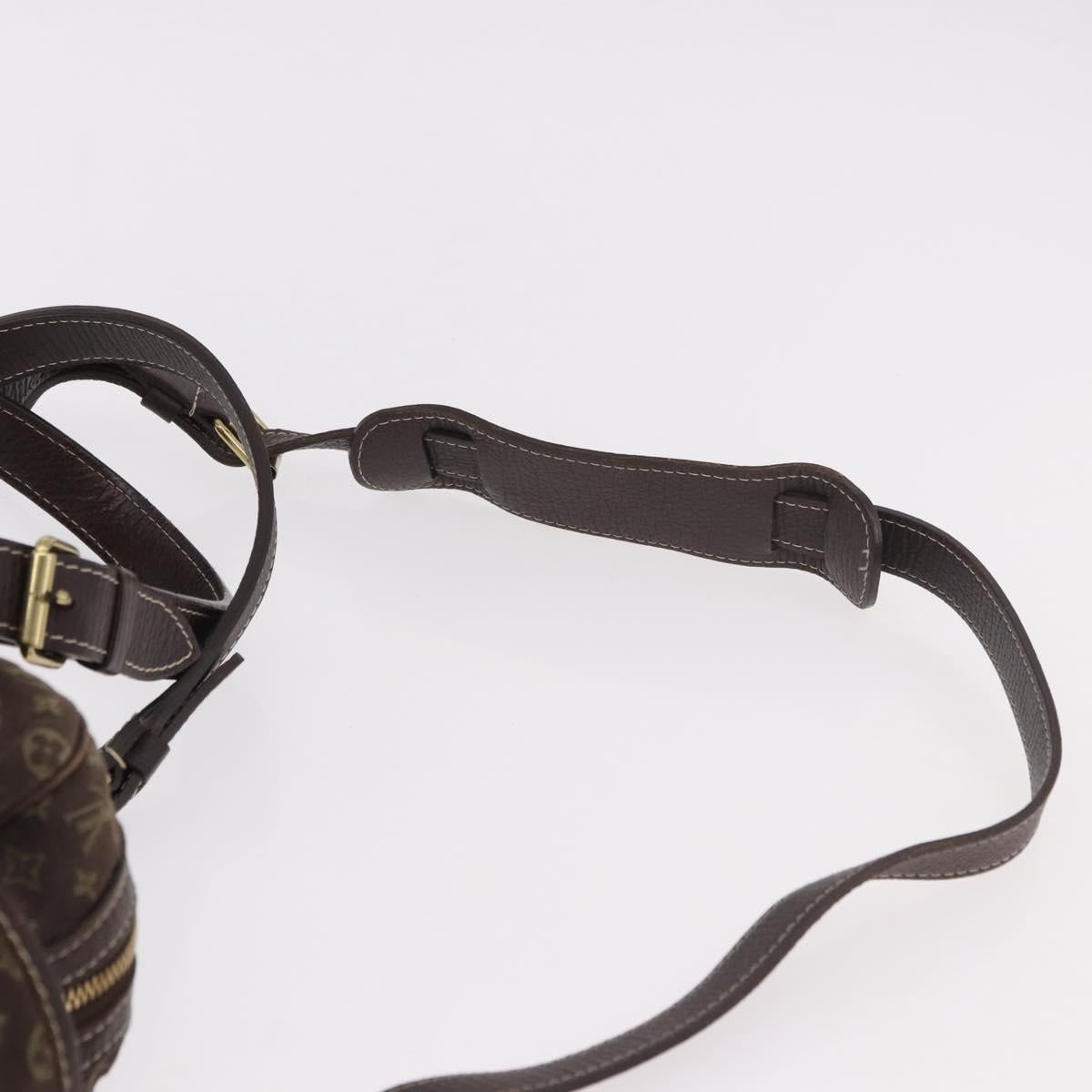 LOUIS VUITTON Monogram Mini Lin Sac Arange Bag Ebene M95221 LV Auth BA10144