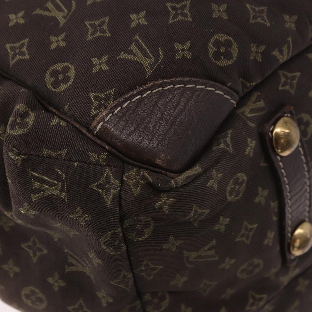 LOUIS VUITTON Monogram Mini Lin Sac Arange Bag Ebene M95221 LV Auth BA10144