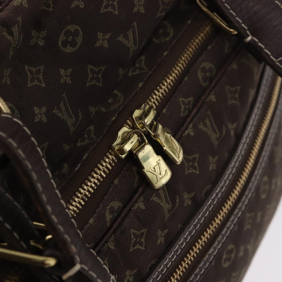 LOUIS VUITTON Monogram Mini Lin Sac Arange Bag Ebene M95221 LV Auth BA10144