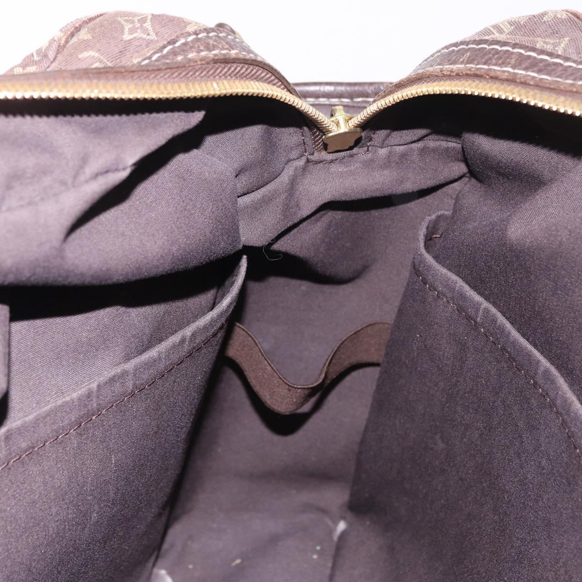 LOUIS VUITTON Monogram Mini Lin Sac Arange Bag Ebene M95221 LV Auth BA10144