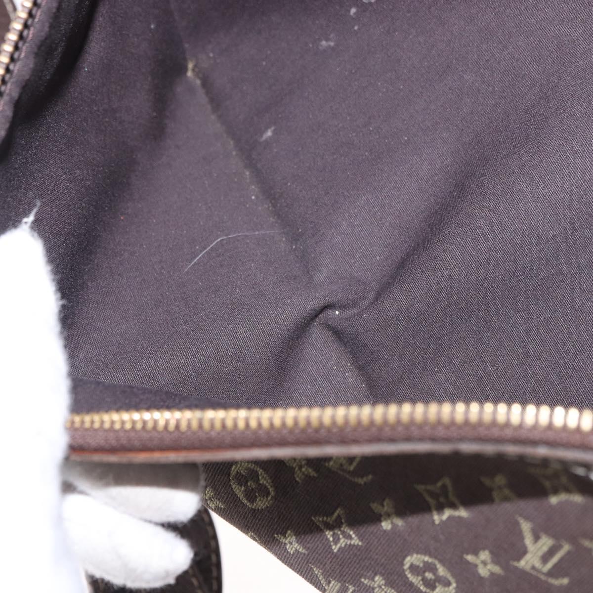 LOUIS VUITTON Monogram Mini Lin Sac Arange Bag Ebene M95221 LV Auth BA10144