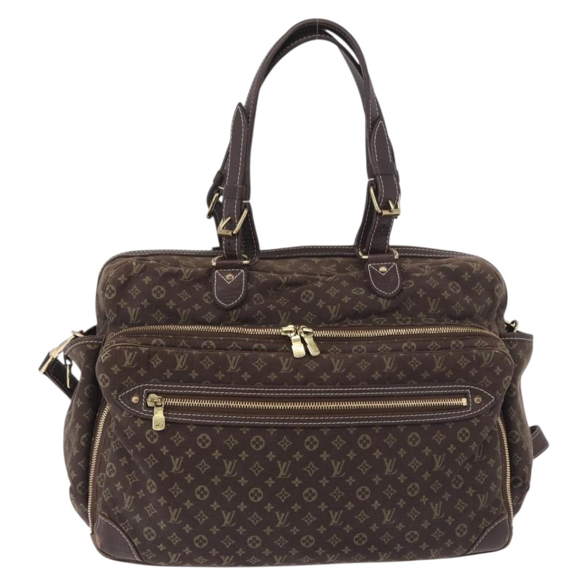 LOUIS VUITTON Monogram Mini Lin Sac Arange Bag Ebene M95221 LV Auth BA10144