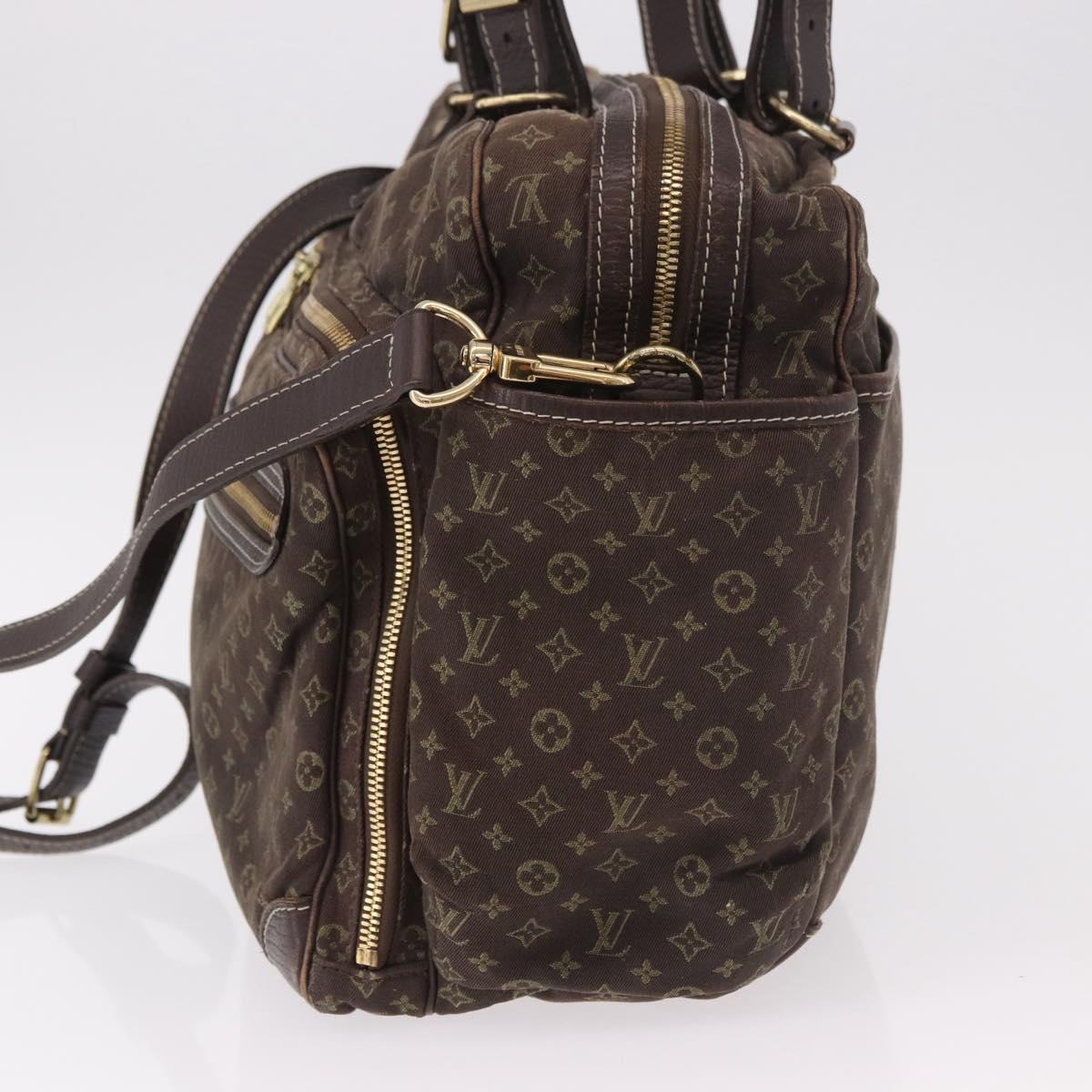 LOUIS VUITTON Monogram Mini Lin Sac Arange Bag Ebene M95221 LV Auth BA10144